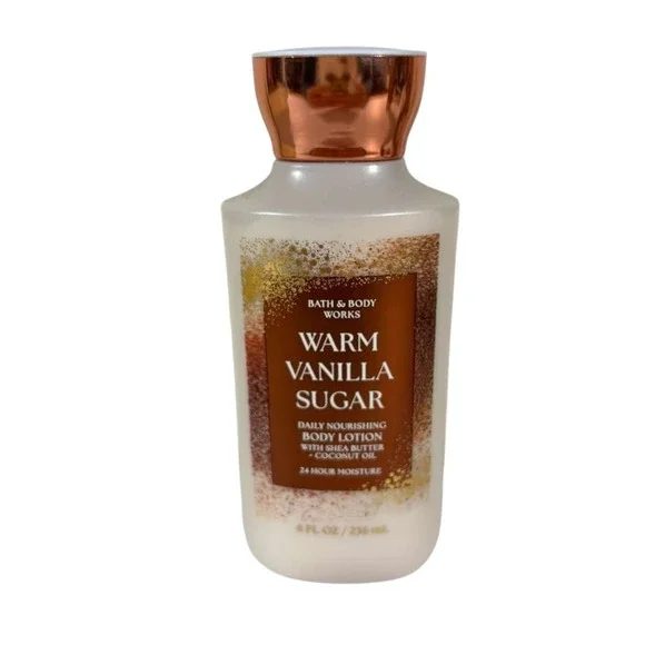 Bath and Body Works WARM VANILLA SUGAR 4 Piece Set With Gift Bag‎ NEW - Picture 3 of 6